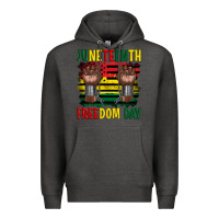 Charcoal Heather juneteenth freedom day Premium Hoodie - Artiststas