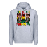 Heather Grey juneteenth freedom day Premium Hoodie - Artiststas