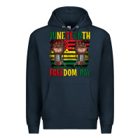 Navy juneteenth freedom day Premium Hoodie - Artiststas