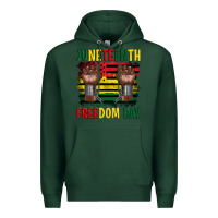 Sports Green juneteenth freedom day Premium Hoodie - Artiststas