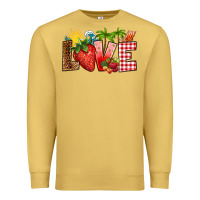 Antique Gold love strawberry Premium Sweatshirt - RanaPortraitStore