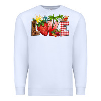 White love strawberry Premium Sweatshirt - RanaPortraitStore