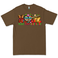Cacao Peace love cinco de mayo Premium Tee - FaDigitalArtStudio
