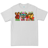 Dove Grey Peace love cinco de mayo Premium Tee - FaDigitalArtStudio