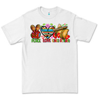 White Peace love cinco de mayo Premium Tee - FaDigitalArtStudio