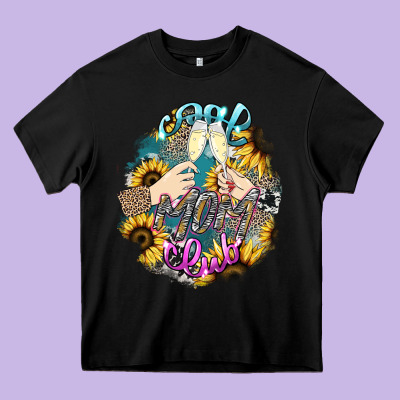 Cool Mom Club Mother's Day Heavy Core Tee Designed By Howdyjamesfarm