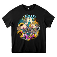 Black Cool mom club mother's day Heavy Core Tee - HowdyJamesFarm