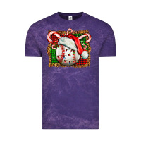Cloud Purple baseball christmas Vintage Tee - FaDigitalArtStudio