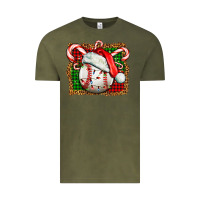 Vintage Olive baseball christmas Vintage Tee - FaDigitalArtStudio