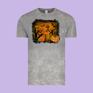 Halloween Backround Vintage Tee Designed By Ranaportraitstore
