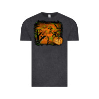 Vintage Black halloween backround Vintage Tee - RanaPortraitStore