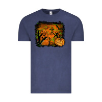 Vintage Denim halloween backround Vintage Tee - RanaPortraitStore