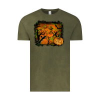Vintage Olive halloween backround Vintage Tee - RanaPortraitStore