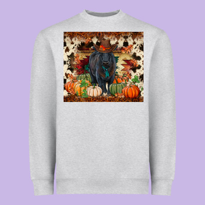 Fall Black Angus Heavyweight Sweatshirt Designed By Ranaportraitstore