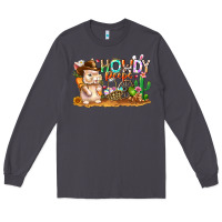 Smoke Easter Howdy Peeps Bunny Long Sleeve Tee - CowhideDigitalArt
