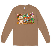 Toasted Coconut Easter Howdy Peeps Bunny Long Sleeve Tee - CowhideDigitalArt