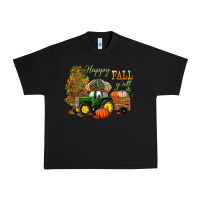 Black Happy Fall Y'all Urban Heavy Tee - BundleAndBundleShop
