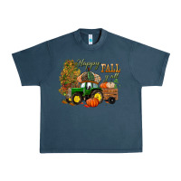 Midnight Navy Happy Fall Y'all Urban Heavy Tee - BundleAndBundleShop