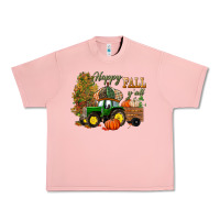 Salmon Happy Fall Y'all Urban Heavy Tee - BundleAndBundleShop