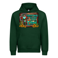 Forest Green Christmas begins with christ cross Urban Hoodie - Jasminsmagicworld
