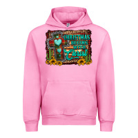 Fuchsia Pink Christmas begins with christ cross Urban Hoodie - Jasminsmagicworld