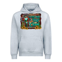 Heather Grey Christmas begins with christ cross Urban Hoodie - Jasminsmagicworld