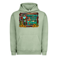Pigment Oil Green Christmas begins with christ cross Urban Hoodie - Jasminsmagicworld