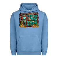 Pigment Pebble Blue Christmas begins with christ cross Urban Hoodie - Jasminsmagicworld