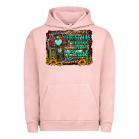 Pigment Salmon Christmas begins with christ cross Urban Hoodie - Jasminsmagicworld