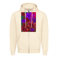 Sandshell floral pattern Zipper Hoodie - JahusDesignShop