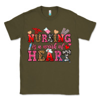Army Green nursing is a work of heart Classic Tee - OliviaCreatesArt