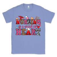 Colony Blue nursing is a work of heart Classic Tee - OliviaCreatesArt