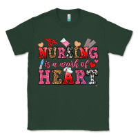 Sports Green nursing is a work of heart Classic Tee - OliviaCreatesArt