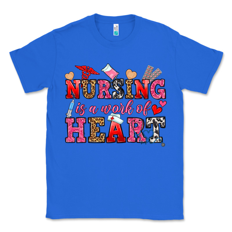 Nursing Is A Work Of Heart Classic Tee by OliviaCreatesArt | Teevron