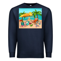 Navy summer Premium Sweatshirt - RanaPortraitStore