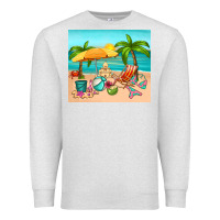 Oatmeal Heather summer Premium Sweatshirt - RanaPortraitStore