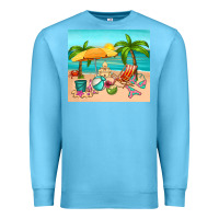 Ocean Blue summer Premium Sweatshirt - RanaPortraitStore