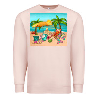 Pale Pink summer Premium Sweatshirt - RanaPortraitStore