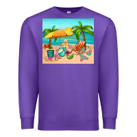 Purple summer Premium Sweatshirt - RanaPortraitStore