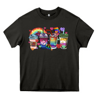 Asphalt lgbtq coffee cups Heavy Core Tee - HowdyJamesFarm