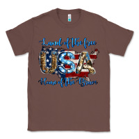 Chestnut land of the free home of the brave american flag background Classic Tee - Jasminsmagicworld