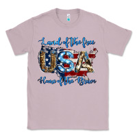 Lilac land of the free home of the brave american flag background Classic Tee - Jasminsmagicworld