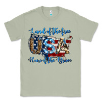 Matcha land of the free home of the brave american flag background Classic Tee - Jasminsmagicworld