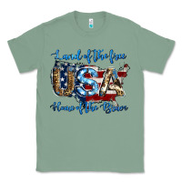 Sage land of the free home of the brave american flag background Classic Tee - Jasminsmagicworld