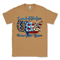 Toasted Coconut land of the free home of the brave american flag background Classic Tee - Jasminsmagicworld