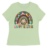 Matcha Happy Easter Rainbow Ladies Tee - BundleAndBundleShop