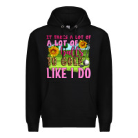 Black it takes a lot of a lot of balls to golf like i do Premium Hoodie - Artiststas