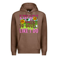 Chestnut it takes a lot of a lot of balls to golf like i do Premium Hoodie - Artiststas