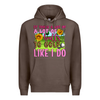 Coffee it takes a lot of a lot of balls to golf like i do Premium Hoodie - Artiststas
