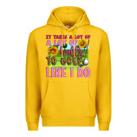 Lemon it takes a lot of a lot of balls to golf like i do Premium Hoodie - Artiststas
